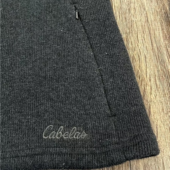 Cabelas Fleece Sweater Women’s Size Small Gray Green Long Sleeve Pullover - Picture 3 of 8